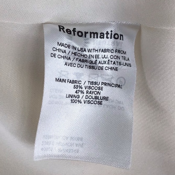 Reformation White Ruched Sweetheart Gown size 2 - Picture 6 of 6